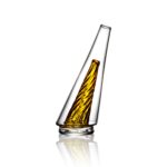 Aria Yellow Peak Handmade Glass Sculpture