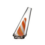 Aria Orange Twist Handmade Glass Sculpture