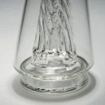 Close-up view of the Puffco Peak Glass Wiidz Original 2.0 featuring a clear center bottom, showcasing its unique design and craftsmanship.