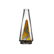 Puffco Peak Pro glass attachment featuring Wiidz Ginger Man facing north, showcasing its unique design and craftsmanship for enhanced dabbing experience.