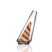 Puffco Peak Pro glass attachment featuring a unique Wiidz Halloween theme, designed with a spooky aesthetic, facing west in an artistic presentation.