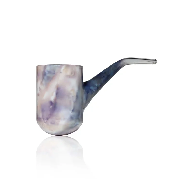 Puffco Proxy replacement glass showcasing Wiidz Cosmic Pipes design, facing west in a captivating angle.